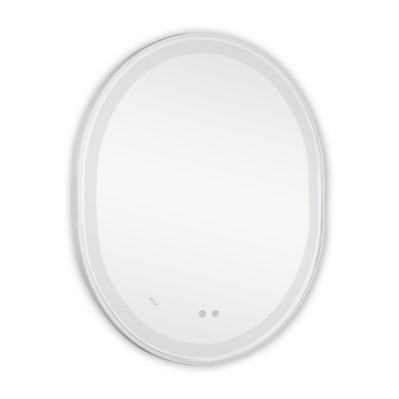 Зеркало Qtap Gemini 800х700 с LED-подсветкой Touch, с антизапотеванием, с диммером, рег. темп. цвета (3000-6500K) Reverse QT2578R8071W