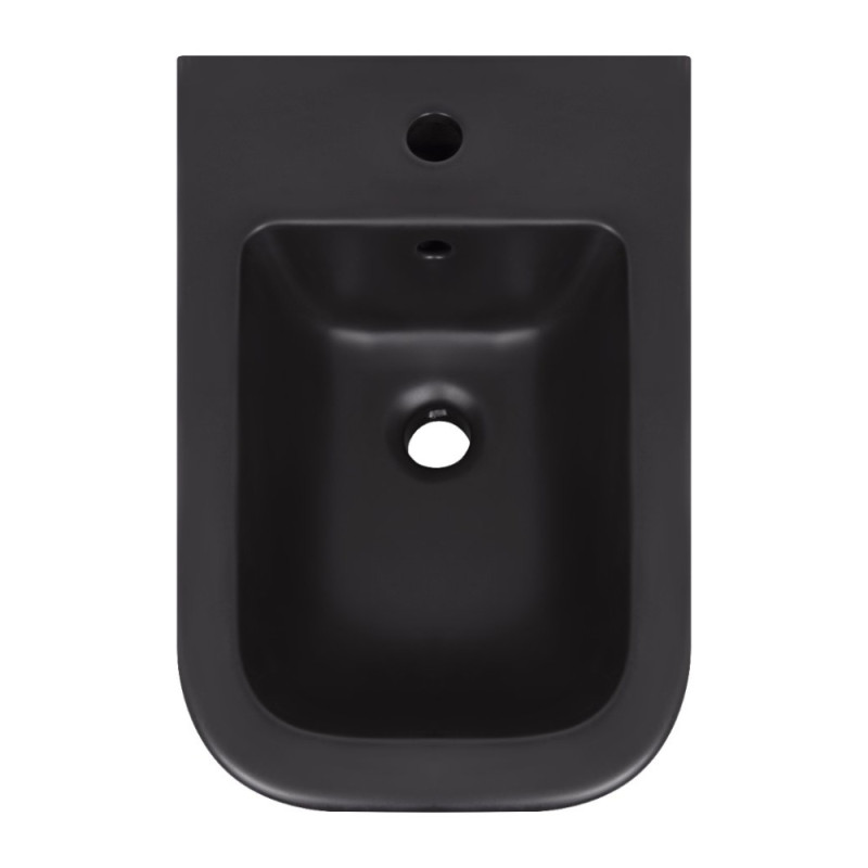 Биде подвесное Qtap Tern New  500x360x320 мм Matt Black QT17551303GMB