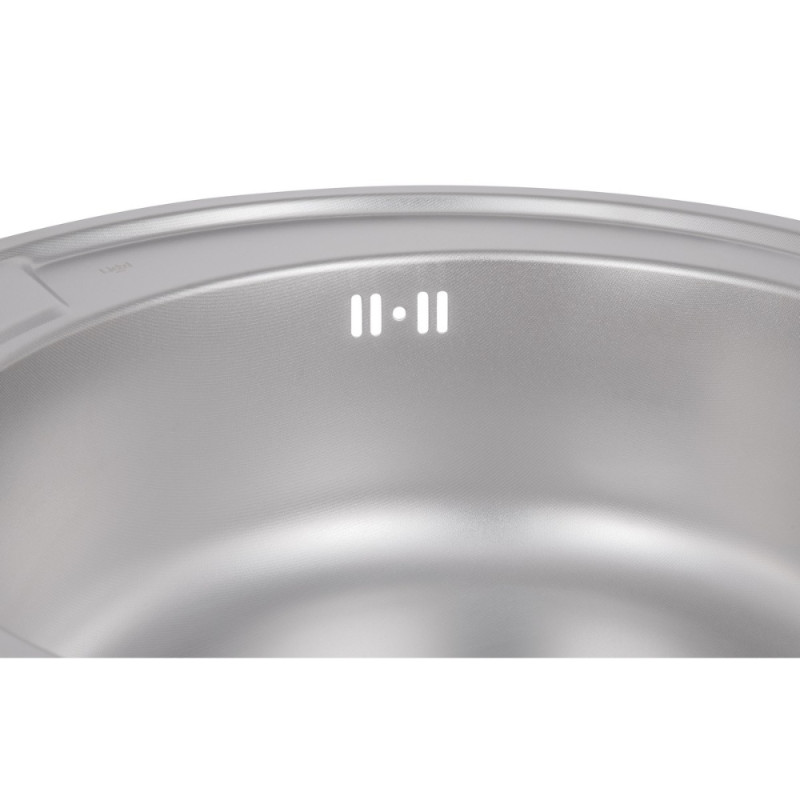 Кухонная мойка Lidz 510-D 0,8 мм Micro Decor (LIDZ510DEC)