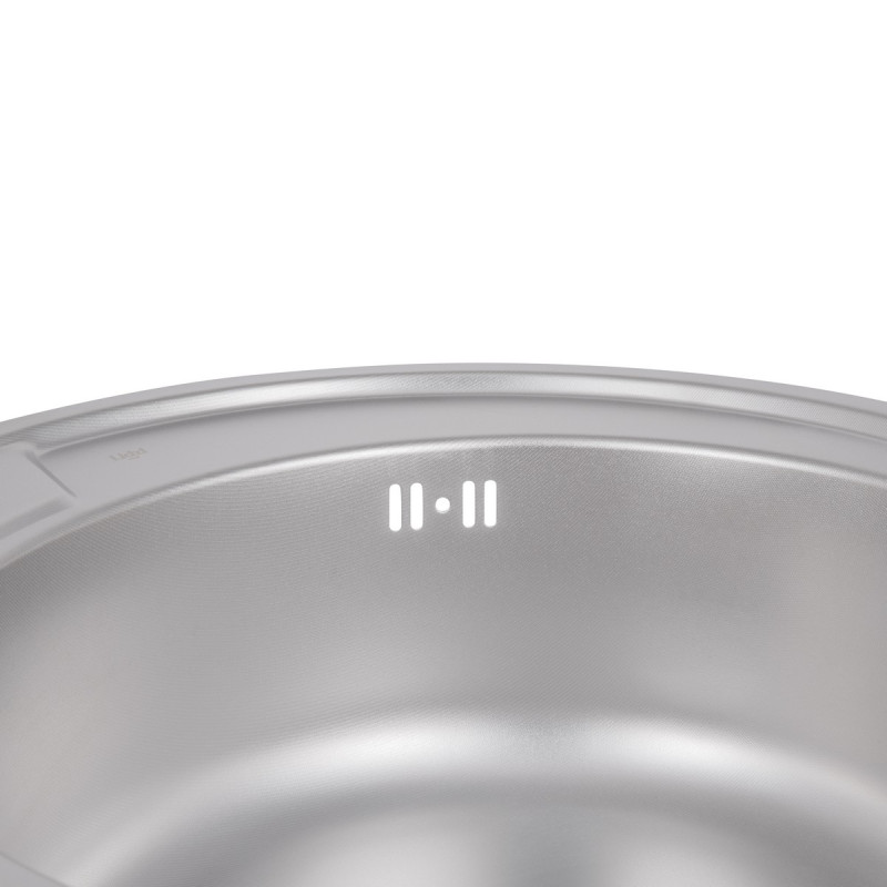 Кухонная мойка Lidz 510-D 0,8 мм Micro Decor (LIDZ510DEC)