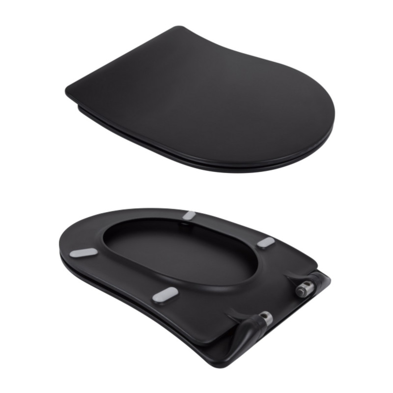 Унитаз подвесной Qtap Taurus безободковый с сиденьем Soft-close QT2433084EUQMB