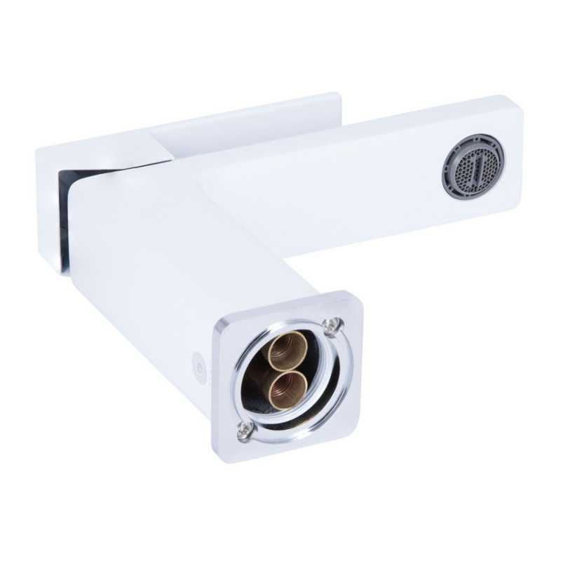 Смеситель для раковины Qtap Gemini QTGEM270CRW45675 Chrome/White