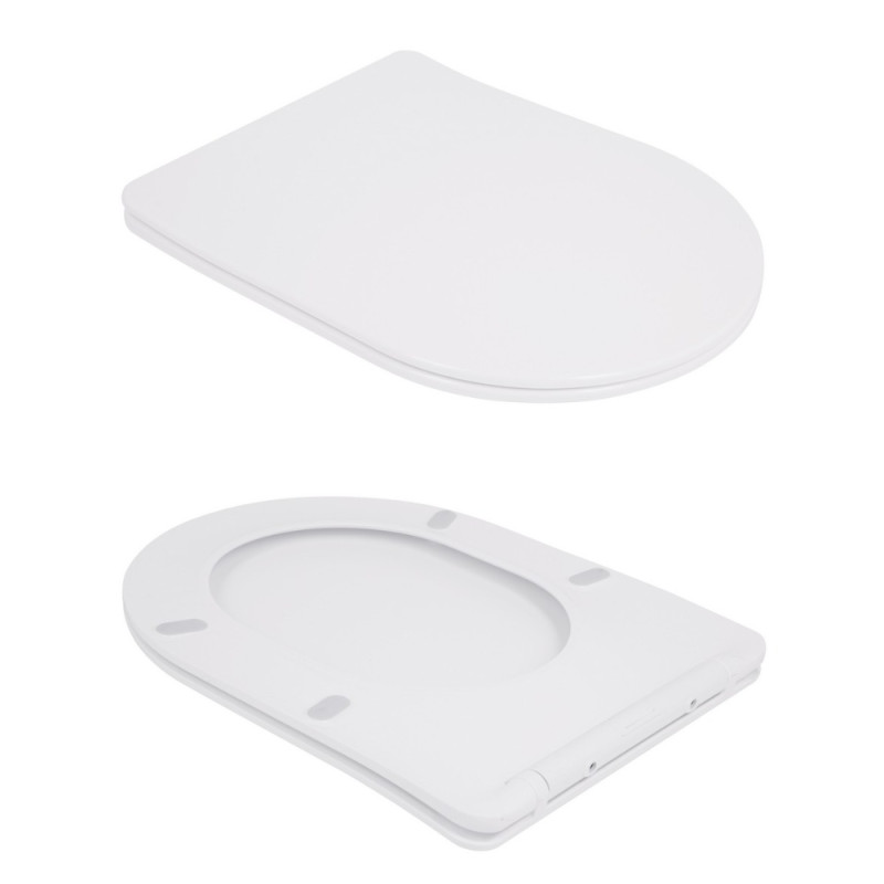 Унитаз-компакт Qtap Robin Ultra Quiet безободковый с сиденьем Soft-close QT13226089AW