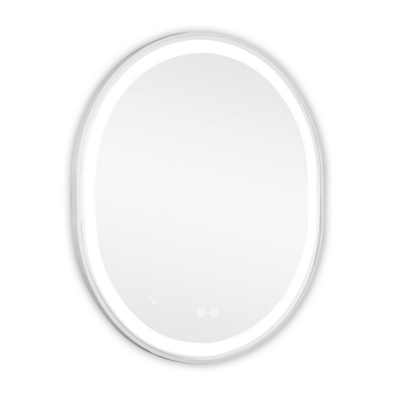 Зеркало Qtap Gemini 800х700 с LED-подсветкой Touch, с антизапотеванием, с диммером, рег. темп. цвета (3000-6500K) Reverse QT2578R8071W