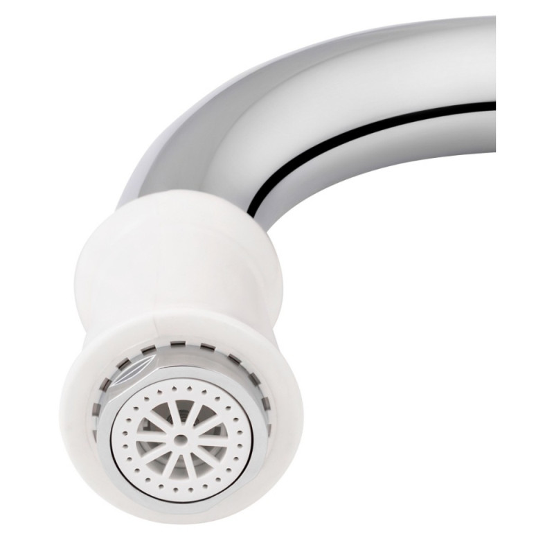 Проточний кран-водонагрівач кухонний для кухні Lidz Warm 058 LDWAR058WCR24985 White / Chrome