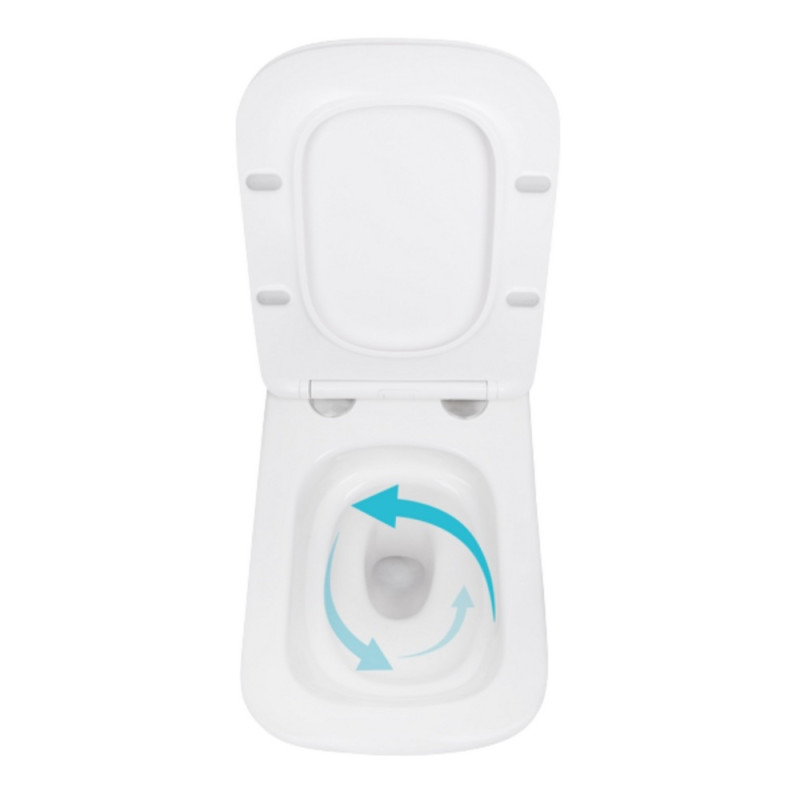 Унітаз підвісний Qtap Tern із сидінням Soft-close QT17332303ASW