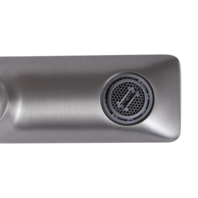 Змішувач для ванни Qtap Presto (з душовим гарнітуром) QTPRE259GRP45584 Graphite