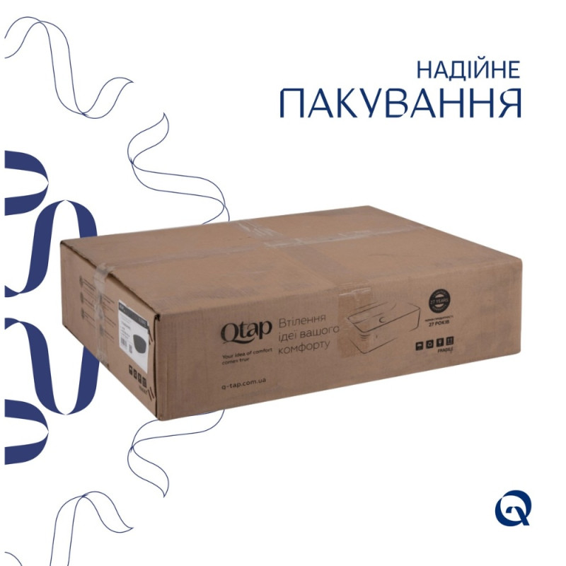 Раковина-чаша Qtap Scorpio 500x380x120 Matt black QT146533MB