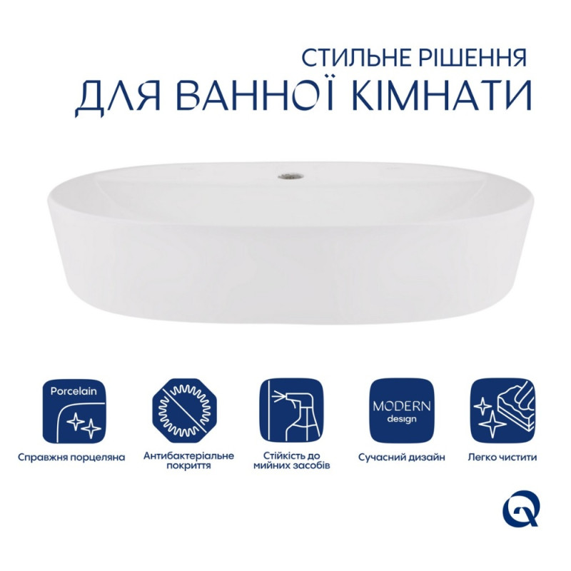 Раковина Qtap Scorpio 600х400х120 White QT14118045W