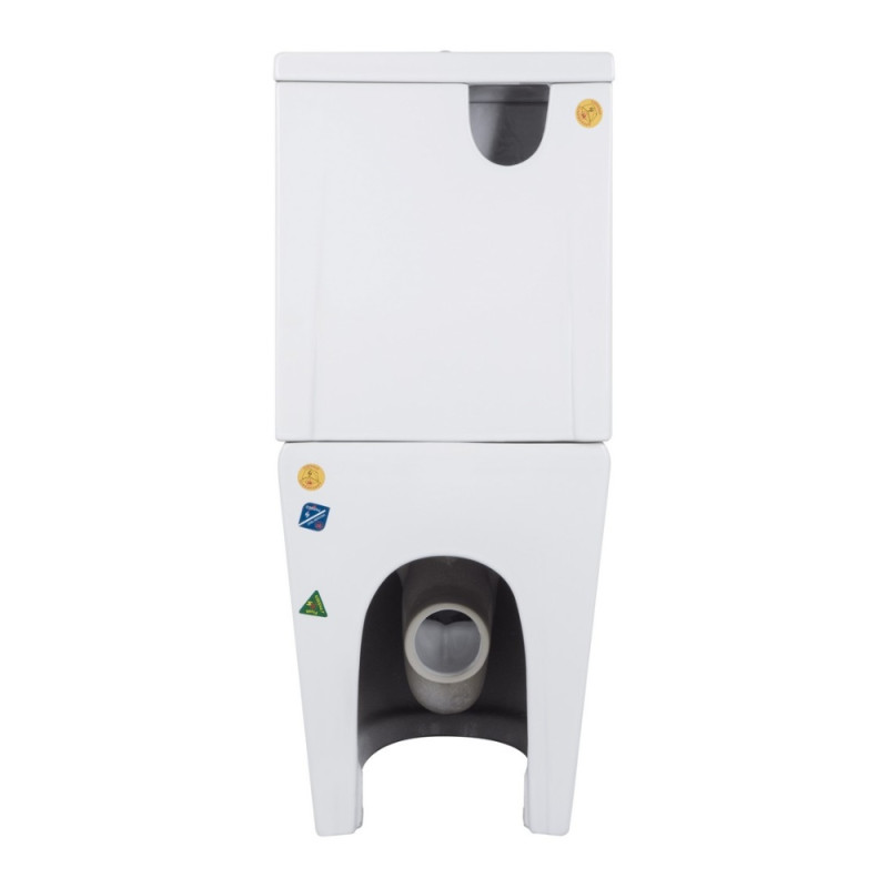 Унитаз напольный Qtap Swan Ultra Quiet с сидением Soft-close 640x360x835 мм QT16222182TW White