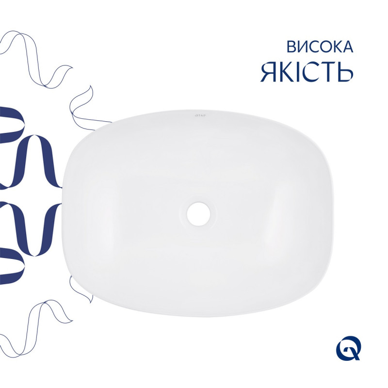 Раковина-чаша Qtap Cardinal 600х380х140 мм White QT04116257W