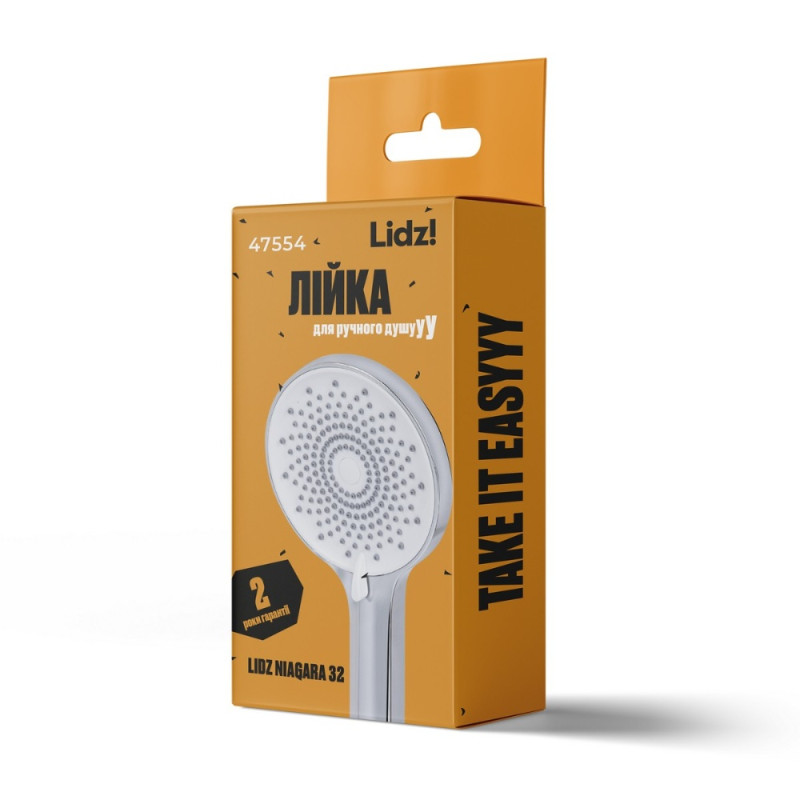 Лійка для ручного душу Lidz Niagara 32 120 мм округла LDNIA32CRM47554 Chrome