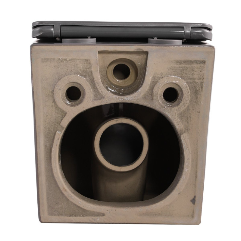 Унитаз подвесной Tern Ultra Quiet 490×365×325 мм, Stone Grey, с сиденьем Slim Duroplast / Soft-close / Quick Release QT17332303ASSG Qtap