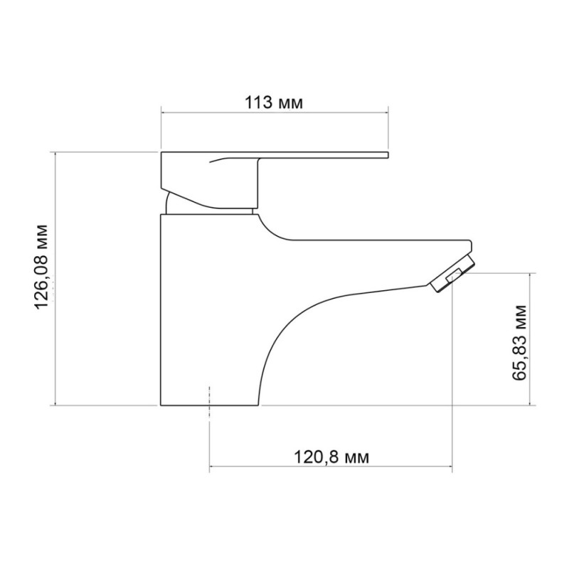 Змішувач для раковини Lidz Tani 001F1 (k40) LDTAN001F1CRM44957 Chrome