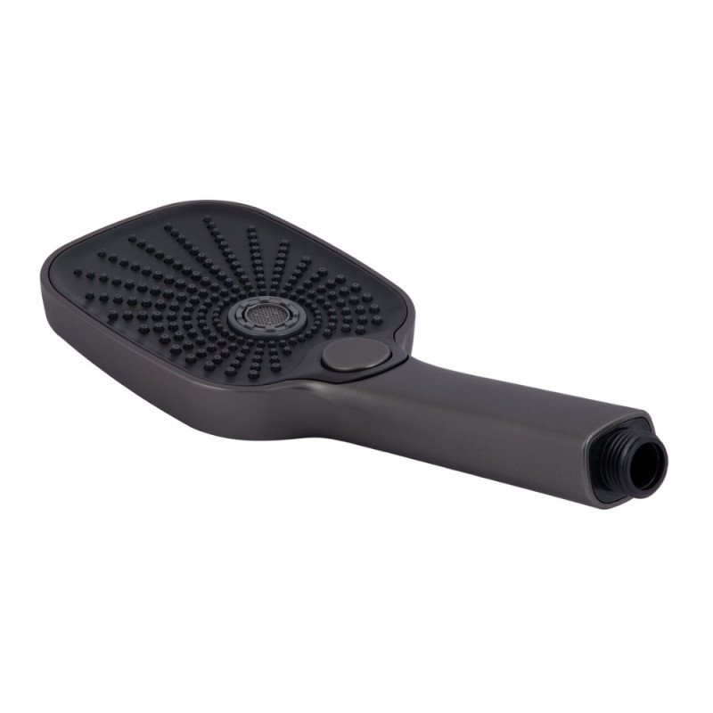 Змішувач для ванни Qtap Gemini (з душовим гарнітуром) QTGEM259GMB45684 Gunmetal Black PVD