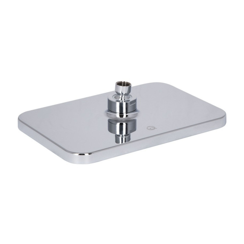 Лійка для верхнього душу Qtap Hlavova 260x180 мм прямокутна QTHLA107CRM45784 Chrome/Black
