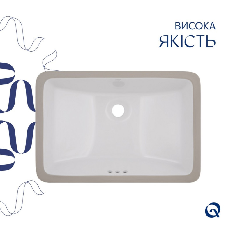 Раковина Qtap Stork 535x365x190 White QT1511H0422DW