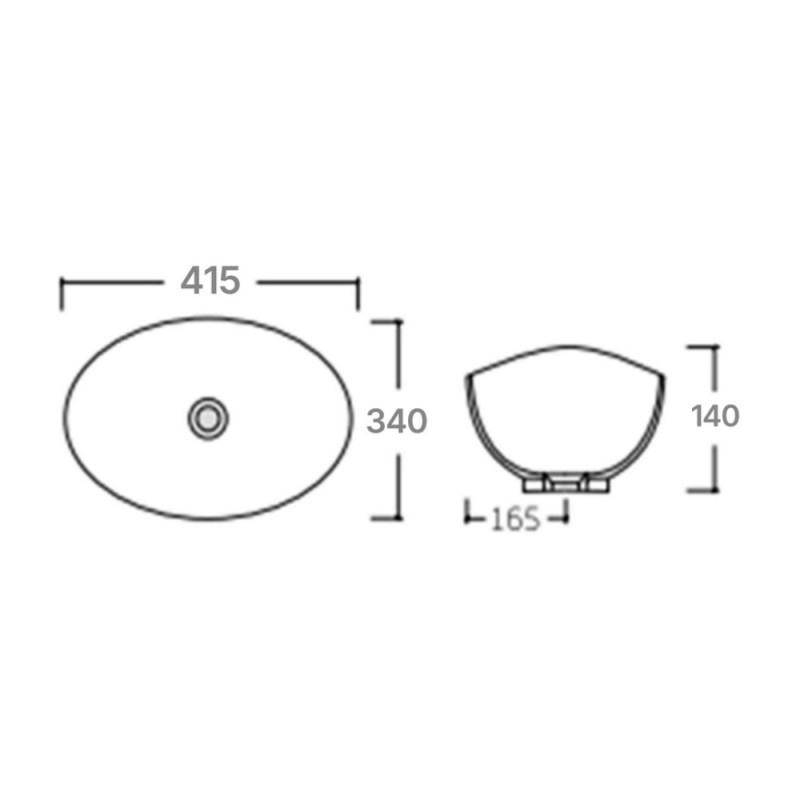 Раковина-чаша Qtap Dove 415x340x140 White QT06116062AW