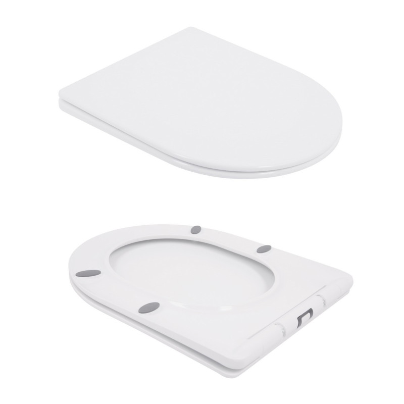 Унитаз напольный Qtap Swan Ultra Quiet с сидением Soft-close 640x360x835 мм QT16222182TW White