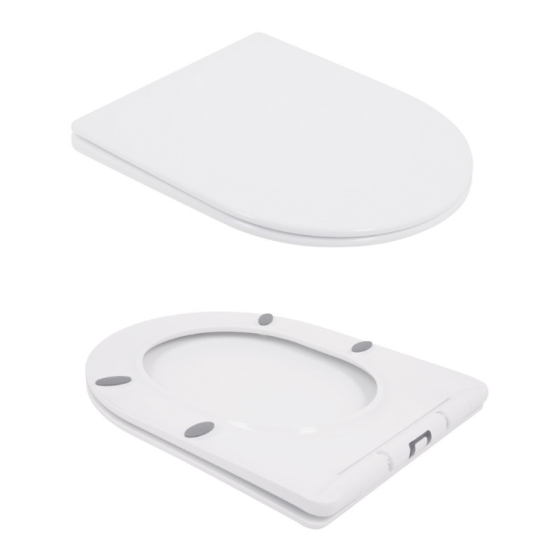 Унитаз напольный Qtap Swan Ultra Quiet с сидением Soft-close 640x360x835 мм QT16222182TW White