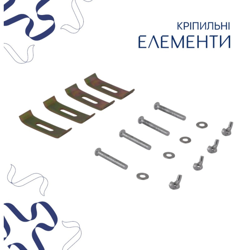 Комплект Qtap Stork: Раковина врізна овальна 570x390x210 мм White + Донний клапан PU02O