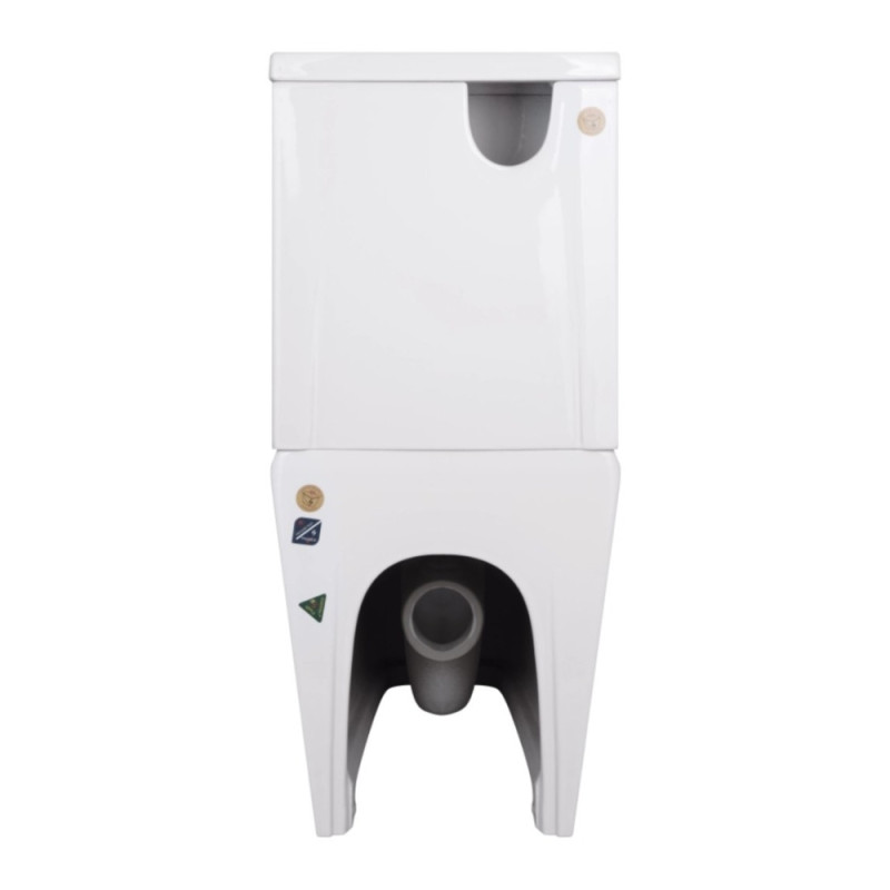 Унитаз-компакт Qtap Crow Eco безободковый с сиденьем Soft-close QTCRO27W48750