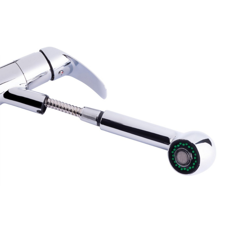 Смеситель для кухни Lidz Mars 011 с выдвижным изливом (k40) LDMAR011CRM34859 Chrome