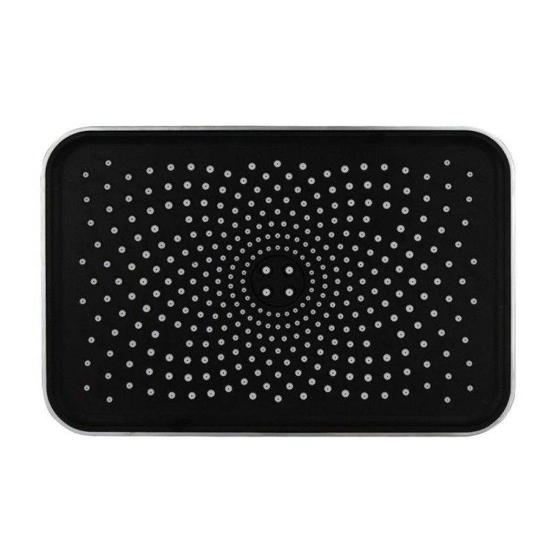 Лійка для верхнього душу Qtap Hlavova 260x180 мм прямокутна QTHLA107CRM45784 Chrome/Black