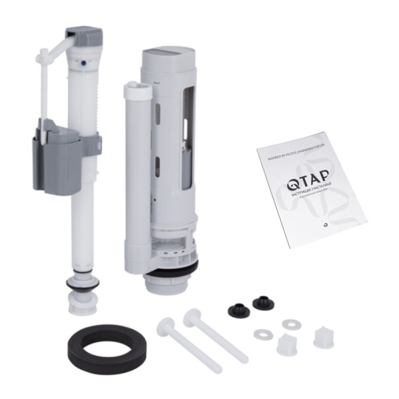 Унитаз-компакт Qtap Cardinal Ultra Quiet безободковый с сиденьем Soft-close QT04222168AUQ3W