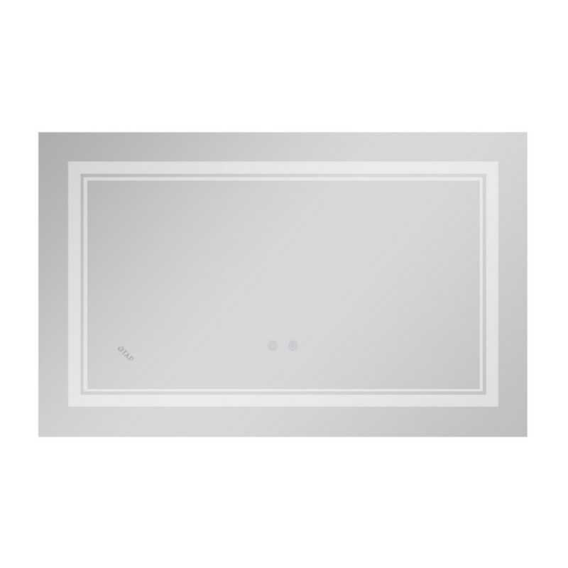 Дзеркало Qtap Cardinal (CA1) 800х500 з LED-підсвічуванням Touch, з антизапотіванням, з димером, рег. темп. кольору (3000-6500K) Reverse QT0478C5080