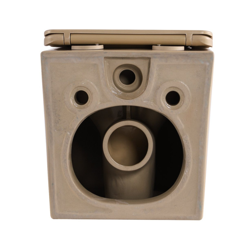 Унитаз подвесной Tern Ultra Quiet 490×365×325 мм, Beige, с сиденьем Slim Duroplast / Soft-close / Quick Release QT17332303ASSB Qtap