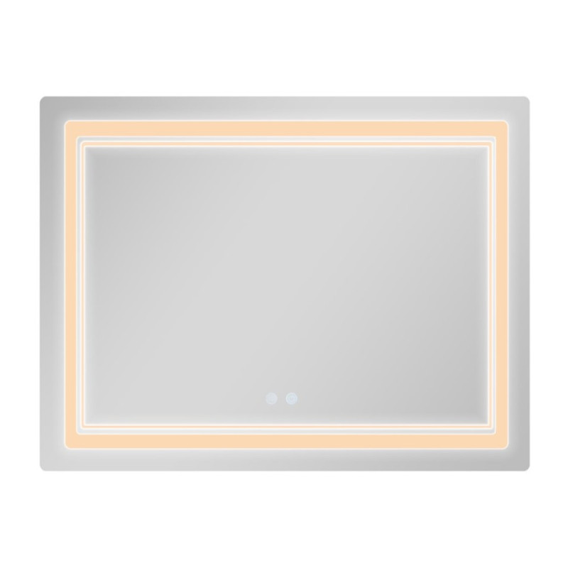Дзеркало Qtap Cardinal (CA2) 1000х800 з LED-підсвічуванням Touch, з антизапотіванням, з димером, рег. темп. кольору (3000-6500K) QT0478C1008048455