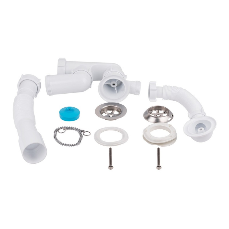 Сифон для ванны Lidz (WHI) 60 03 V002 00 с ревизией (выход 50 мм)