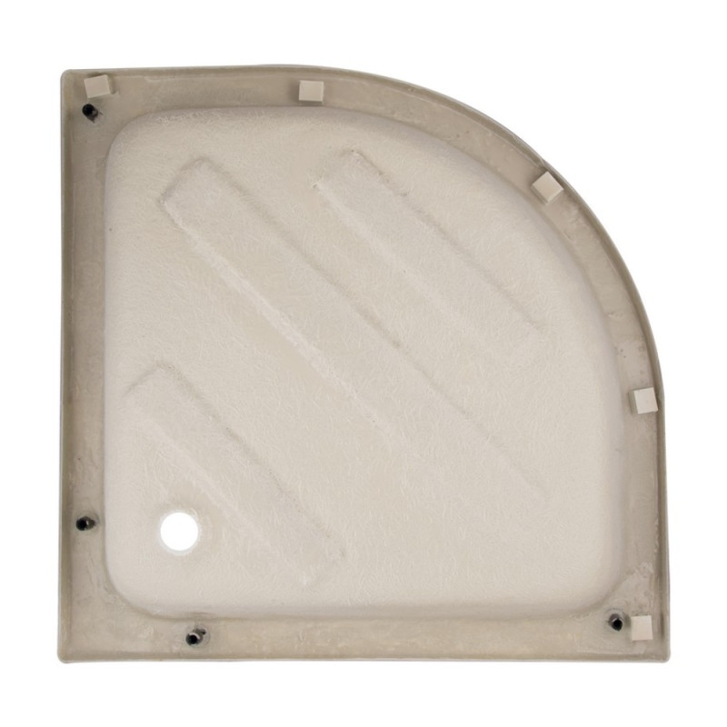Lidz Latwa SC90x90.SAT.MID.FR Душевая кабина полукруглая, стекло Frost 4 мм + Lidz Душевой поддон KAPIELKA ST90x90x26, с панелью