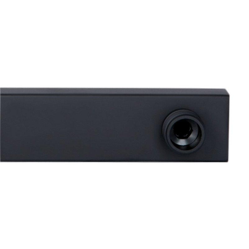 Кронштейн для верхнього душу Qtap Trubice 400 мм прямокутний QTTRU120BLM45929 Black Matt