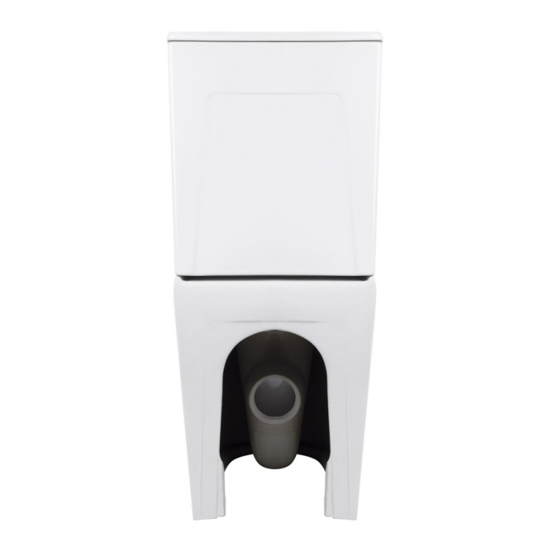 Унитаз напольный Qtap Virgo Ultra Quiet безободковый с сиденьем Soft-Close WHITE QT18226092AW