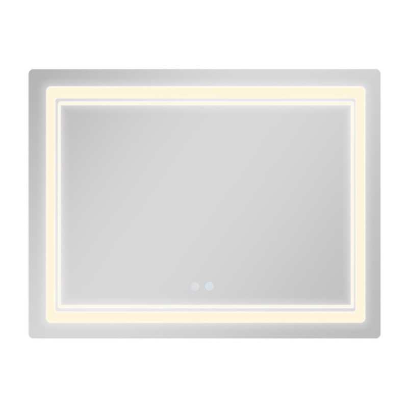 Дзеркало Qtap Cardinal (CA2) 1000х800 з LED-підсвічуванням Touch, з антизапотіванням, з димером, рег. темп. кольору (3000-6500K) QT0478C1008048455