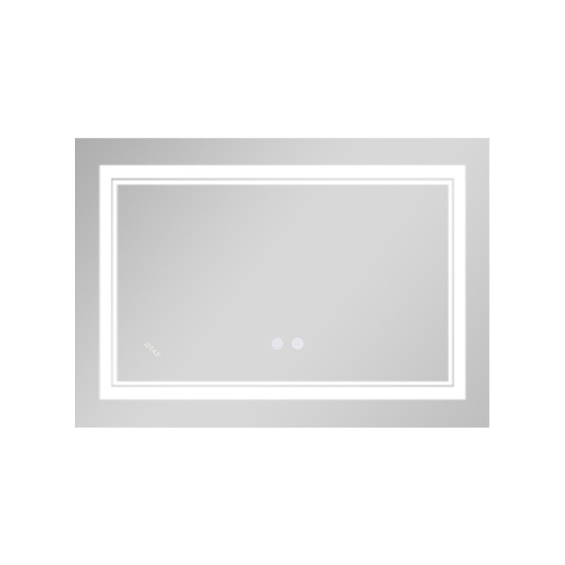 Дзеркало Qtap Cardinal (CA1) 800х600 з LED-підсвічуванням Touch, з антизапотіванням, з димером, рег. темп. кольору (3000-6500K) Reverse QT0478C8060