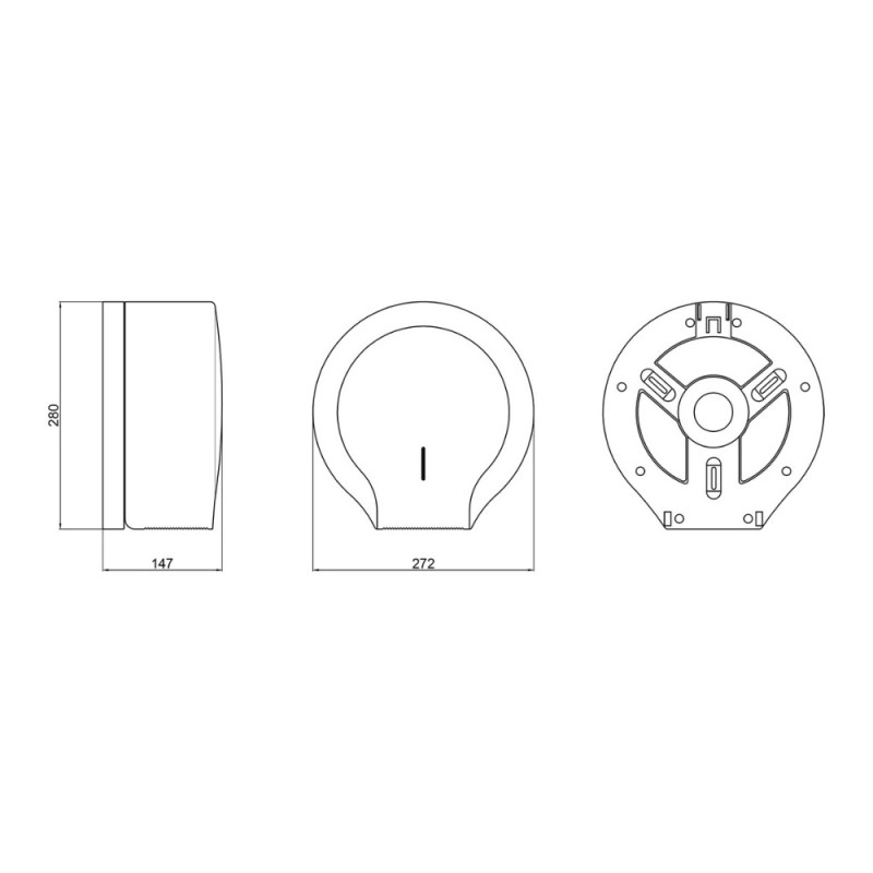 Держатель для туалетной бумаги Qtap Pohodli 270 мм QTDP112WP White (Držák)