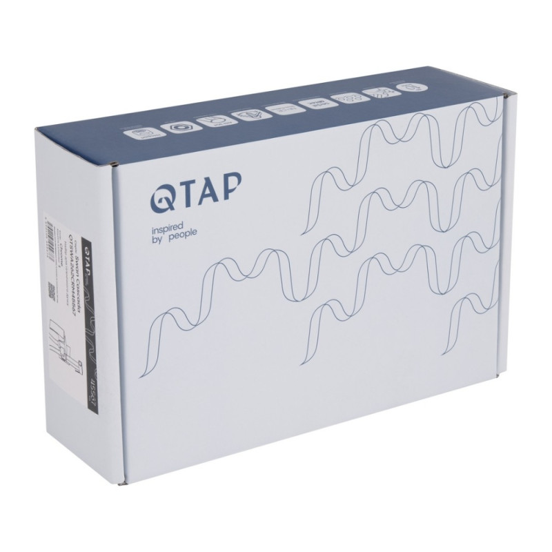 Набор для гигиенического душа Qtap Swan Cascada прямоугольный QTSWA262CRM45567 Chrome