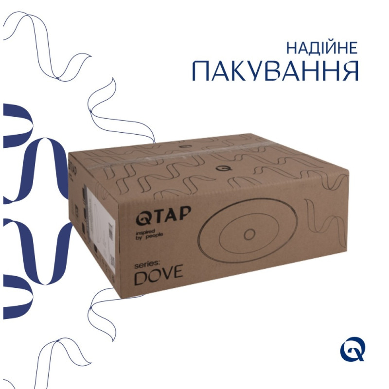 Раковина-чаша Qtap Dove 415x340x140 White QT06116062AW