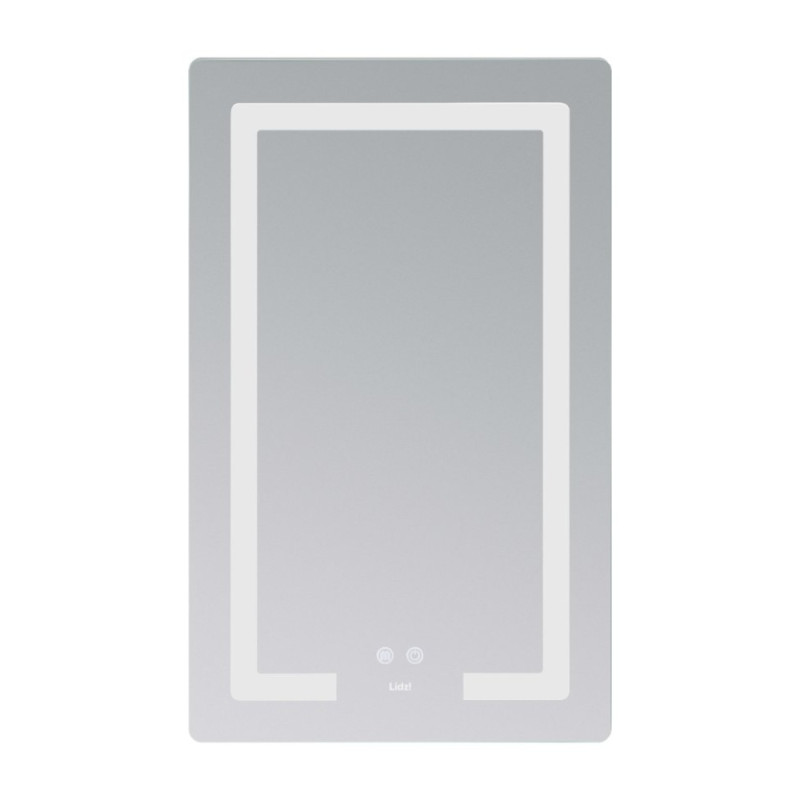 Дзеркало Lidz Kubis (KU2) 500х800 з LED-підсвічуванням Touch, з антизапотіванням, з димером, рег. яскравості LD78LF936508048448