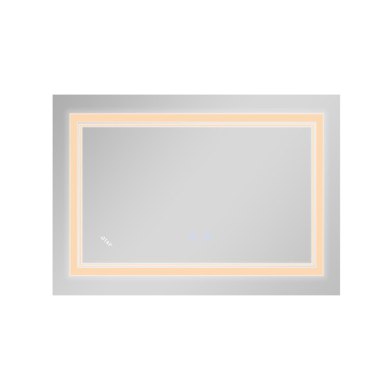 Дзеркало Qtap Cardinal (CA1) 800х600 з LED-підсвічуванням Touch, з антизапотіванням, з димером, рег. темп. кольору (3000-6500K) Reverse QT0478C8060