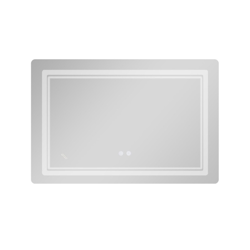 Зеркало Qtap Cardinal (CA2) 800х600 с LED-подсветкой Touch, с антизапотеванием, с диммером, рег. темп. цвета (3000-6500K) Reverse QT0478C806048457