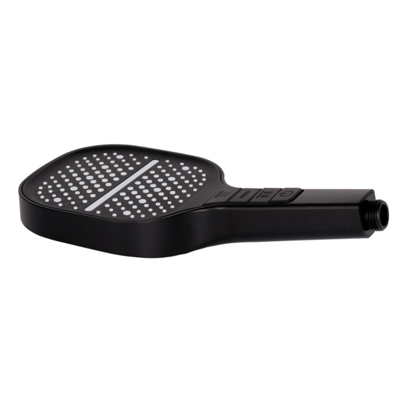 Лійка для ручного душу Qtap Rucni 130x130 мм QTRUC125BLM45957 Black Matt