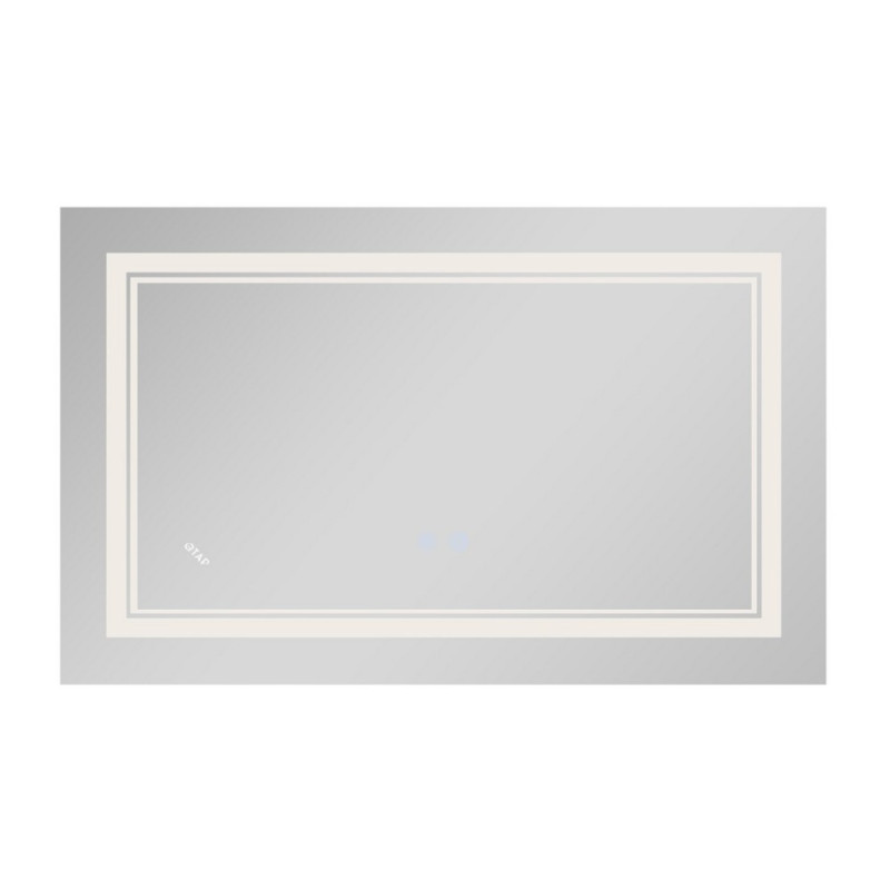 Дзеркало Qtap Cardinal (CA1) 800х500 з LED-підсвічуванням Touch, з антизапотіванням, з димером, рег. темп. кольору (3000-6500K) Reverse QT0478C5080