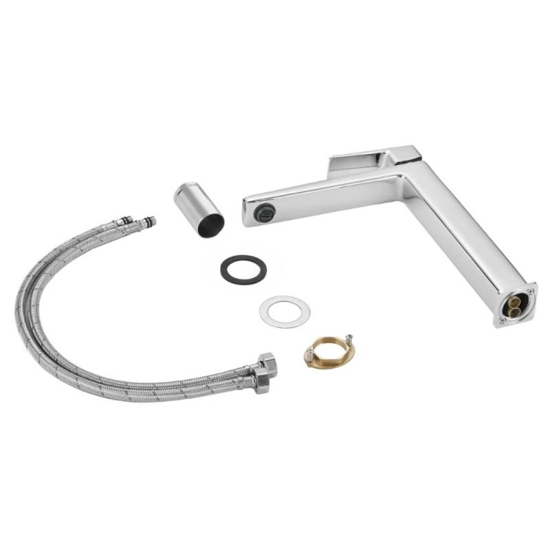 Змішувач латунний для раковини Lidz Orion 001FH високий (k25) LDORI001FHCRM48096 Chrome