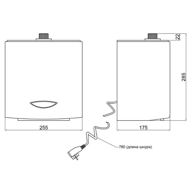 Дезінфектор Qtap Pohodli 220V безконтактний QDZ2000WP White (Dezinfektor)