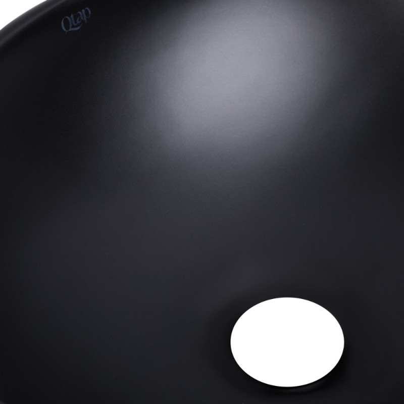 Раковина-чаша Qtap Dove 415x340x140 Matt black QT06116062AMB