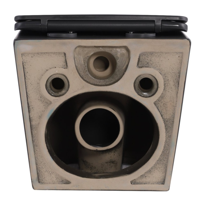 Унітаз підвісний Robin Ultra Quiet 490×365×325 мм, Anthracite, з сидінням Slim Duroplast / Soft-close / Quick Release QT13332381АSAN Qtap